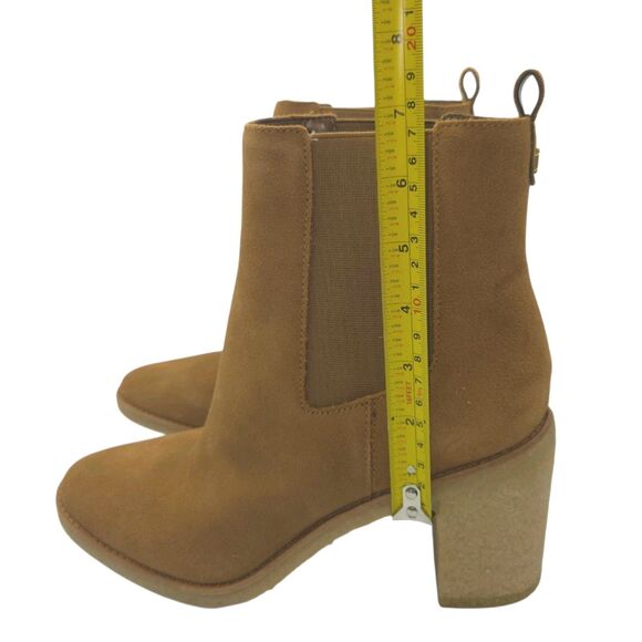 Lauren Ralph Lauren Marianna Camel Water Repellent Suede Chelsea Booties 10B NEW - Picture 13 of 15